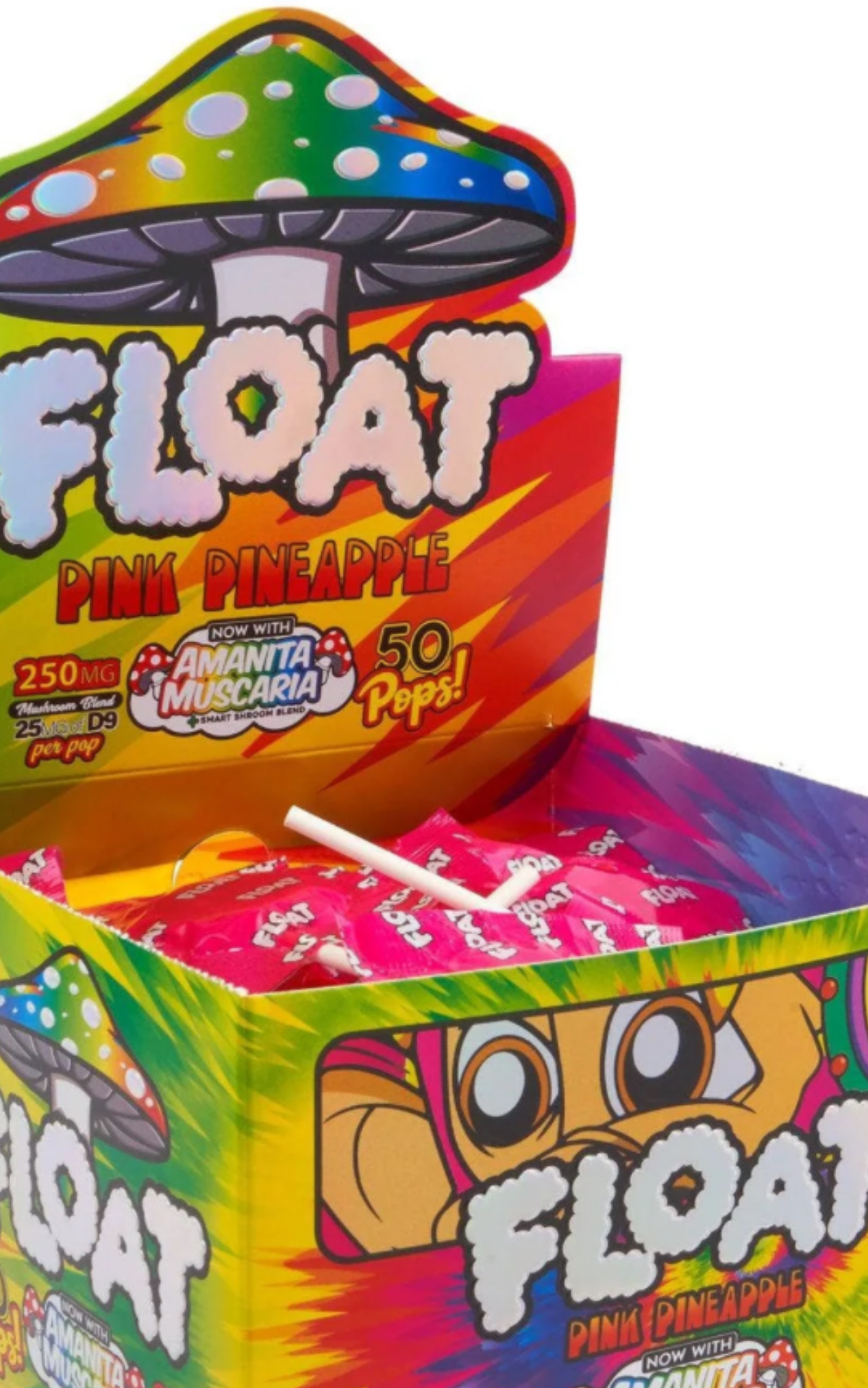 Float hard candy — now with Amanita muscaria