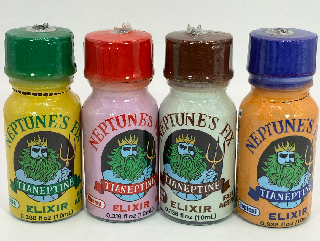 FDA photograph of gas-station tianeptine products packaged as supplements