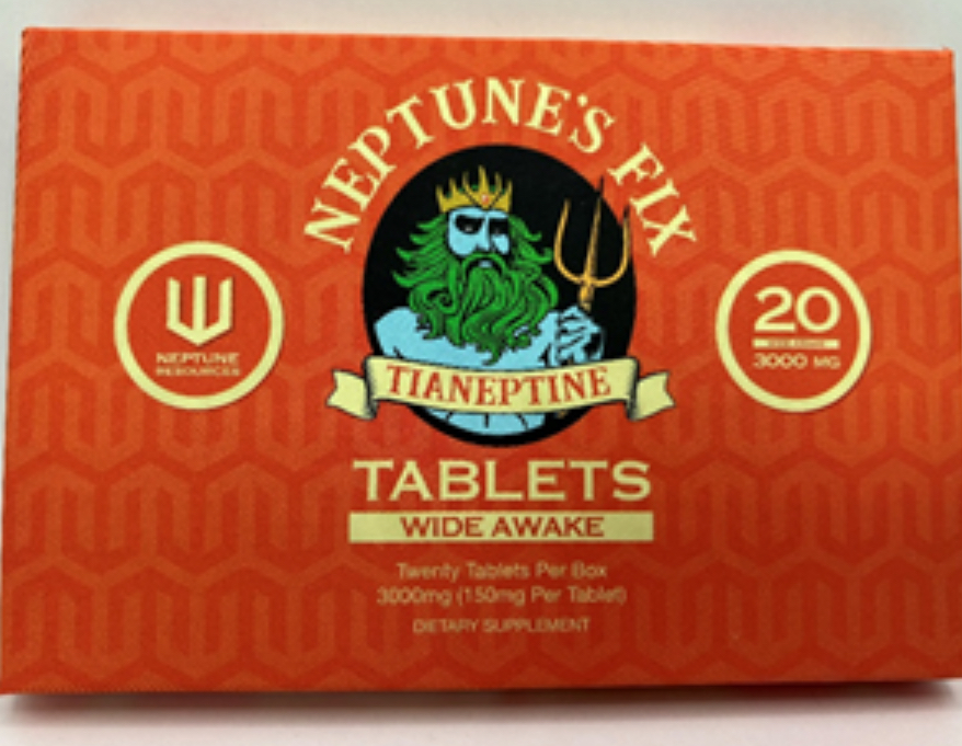 FDA image showing Neptune’s Fix tianeptine supplement products sold in stores