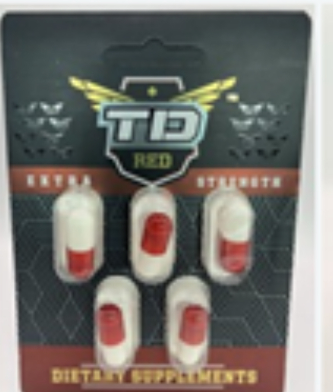 FDA tianeptine product images highlighting warning labels and supplement claims