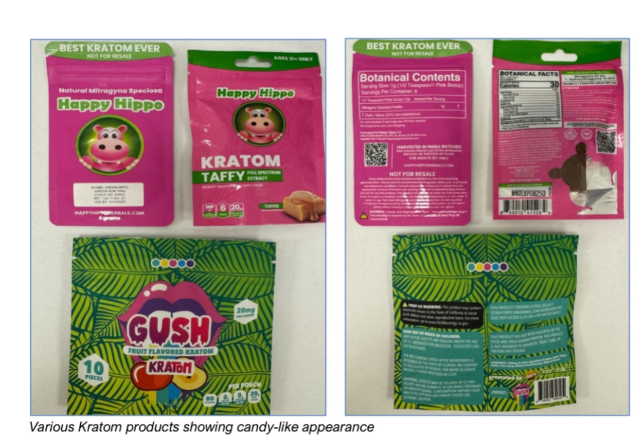 Kratom candy-like packaging (photo by MAHA)