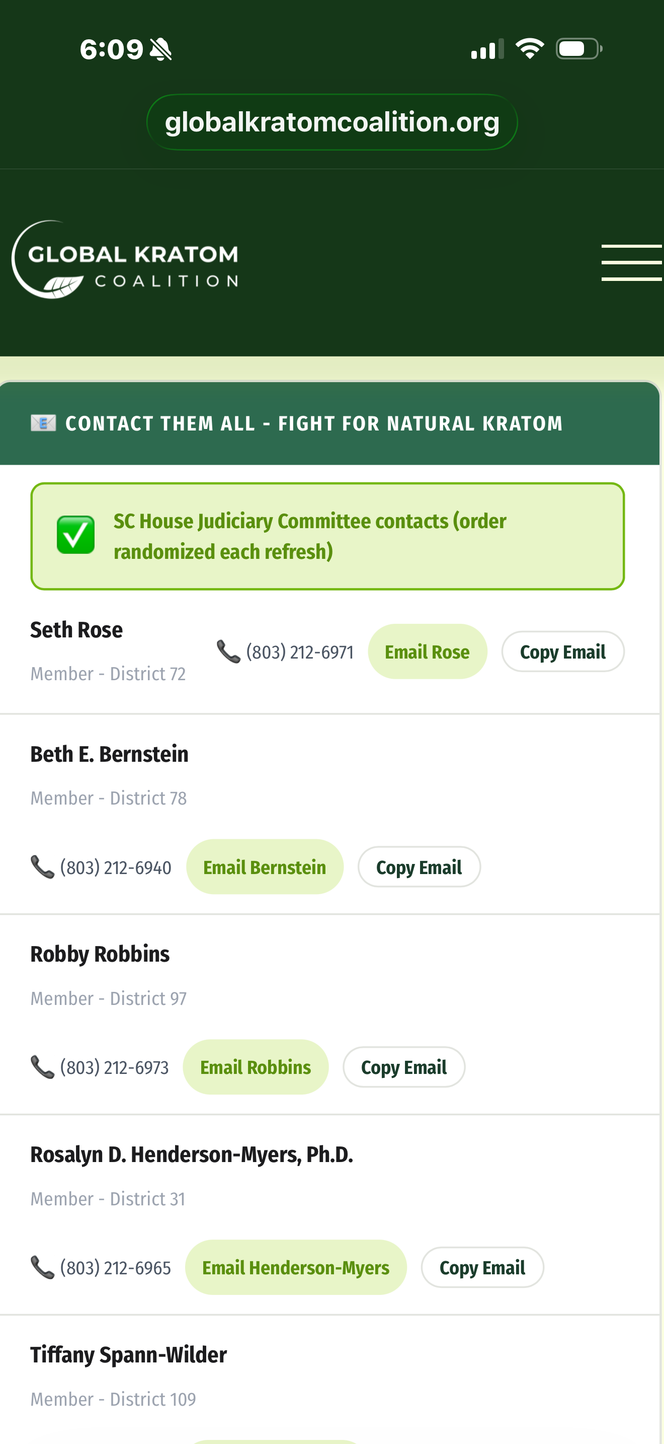 Judiciary committee contacts